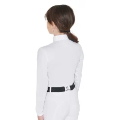 Equestro Girls' Slim Fit Anti-Uv Competition Polo Shirt