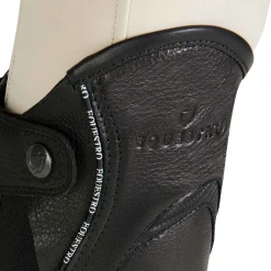 Equestro Kids' Soft Leather Gaiters With Elastic Band