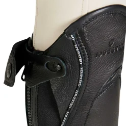 Equestro Kids' Soft Leather Gaiters With Elastic Band