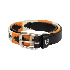 Equestro Leather Belt With Navajo Decorations