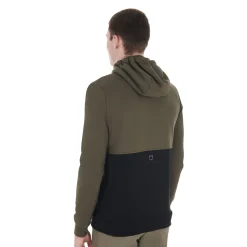 Equestro Men's Hooded Sweatshirt With Fleece Inside