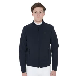 Equestro Men's Jacket In Perforated Technical Fabric