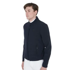 Equestro Men's Jacket In Perforated Technical Fabric