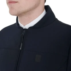 Equestro Men's Jacket In Perforated Technical Fabric