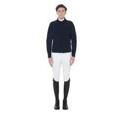Equestro Men's Jacket In Perforated Technical Fabric