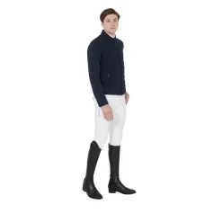 Equestro Men's Jacket In Perforated Technical Fabric