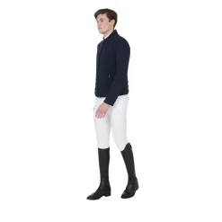 Equestro Men's Jacket In Perforated Technical Fabric