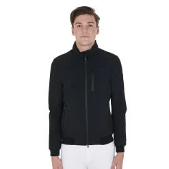 Equestro Men's Jacket In Technical Fabric With Pull-Out Hood