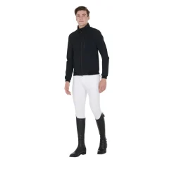 Equestro Men's Jacket In Technical Fabric With Pull-Out Hood