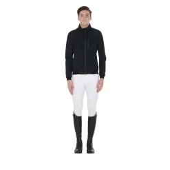 Equestro Men's Jacket In Technical Fabric With Pull-Out Hood