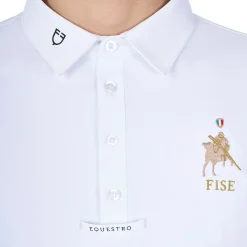 Equestro Men's Long-Sleeved Competition Polo Shirt Equestro X Fise