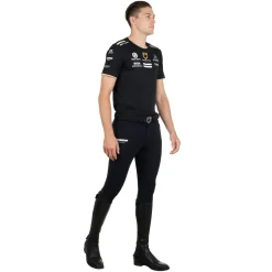 Equestro Men's Multi Logo T-Shirt Technical Fabric