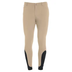 Equestro Men's Slim Fit Grip Breeches With Logo