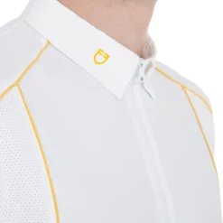 Equestro Men's Slim Fit Polo Shirt In Technical Fabric With Piping