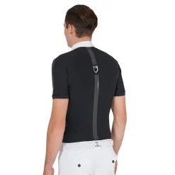 Equestro Men's Slim Fit Short Sleeve Competition Polo Shirt