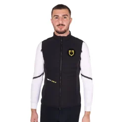 Equestro Men's Slim Fit Sleeveless Jacket In Technical Fabric