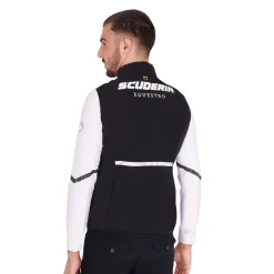 Equestro Men's Slim Fit Sleeveless Jacket In Technical Fabric