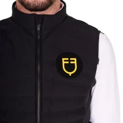 Equestro Men's Slim Fit Sleeveless Jacket In Technical Fabric