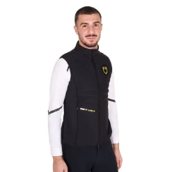 Equestro Men's Slim Fit Sleeveless Jacket In Technical Fabric