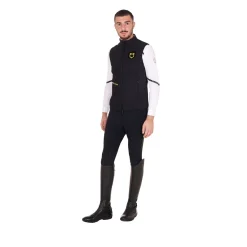 Equestro Men's Slim Fit Sleeveless Jacket In Technical Fabric