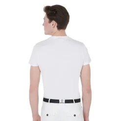 Equestro Men's Slim Fit T-Shirt With Race Horse