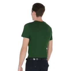 Equestro Men's Slim Fit T-Shirt With Race Horse
