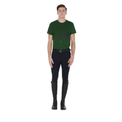 Equestro Men's Slim Fit T-Shirt With Race Horse