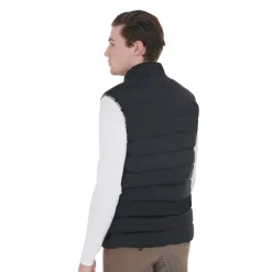 Equestro Men's Stretch Fabric Vest Silicone Patch