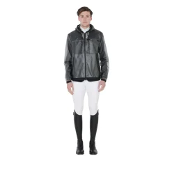 Equestro Men's Transparent Technical Raincoat