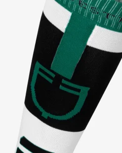 Equestro Sock In Technical And Breathable Fabric With Logo