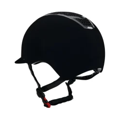 Equestro Ultra-Light Velvet Helmet With Rhinestones