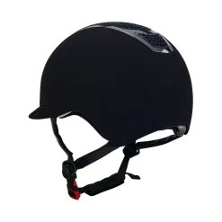 Equestro Ultra-Light Velvet Helmet With Rhinestones