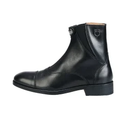 Equestro Unisex Ankle Boots With Front Zip Maximum Comfort