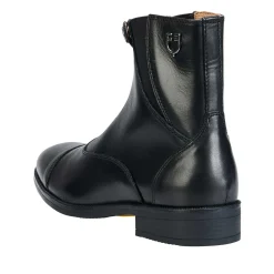 Equestro Unisex Ankle Boots With Front Zip Maximum Comfort