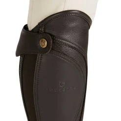 Equestro Unisex Gaiters Perforated Leather Maximum Comfort