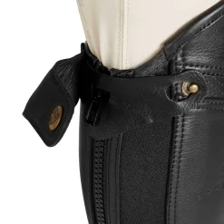 Equestro Unisex Gaiters Perforated Leather Maximum Comfort