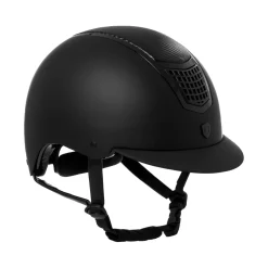 Equestro Unisex Helmet Carbon Insert And Shiny Frame Homologation En 1384-2023