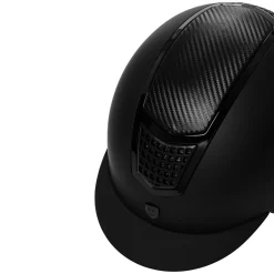 Equestro Unisex Helmet Carbon Insert And Shiny Frame Homologation En 1384-2023