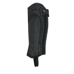 Equestro Unisex Leather Gaiters With Contrasting Profile