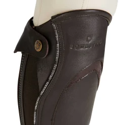 Equestro Unisex Leather Gaiters With Contrasting Profile