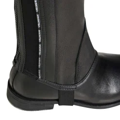 Equestro Unisex Leather Gaiters With Contrasting Profile