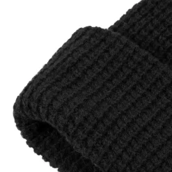 Equestro Unisex Ribbed Wool Beanie With Logo