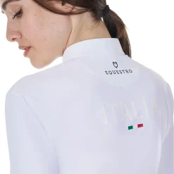 Equestro Women's Long-Sleeved Competition Polo Shirt Equestro X Fise