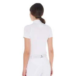 Equestro Women's Slim Fit Stretch Competition Polo Shirt
