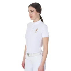 Equestro Women's Slim Fit Competition Polo Shirt Equestro X Fise