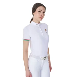 Equestro Women's Slim Fit Competition Polo Shirt Equestro X Fise