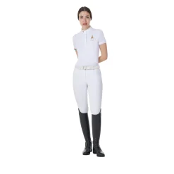 Equestro Women's Slim Fit Competition Polo Shirt Equestro X Fise