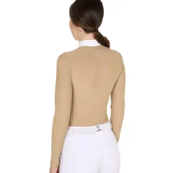 Equestro Women's Slim Fit Competition Polo Shirt Rhinestones