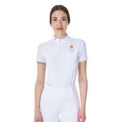 Equestro Women's Stretch Competition Polo Shirt Equestro X Fise