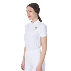 Equestro Women's Stretch Competition Polo Shirt Equestro X Fise
